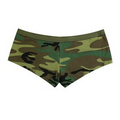 Women's Woodland Camouflage Booty Short Underwear